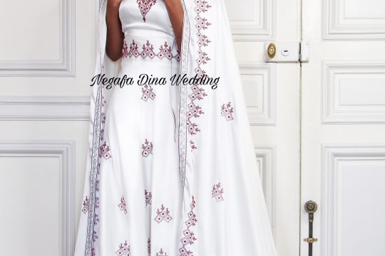 robe kabyle blanche mariage